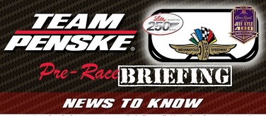 Team Penske Infographic - The Brickyard